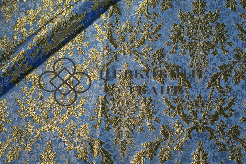 brocade-with-flowers-blue-gold