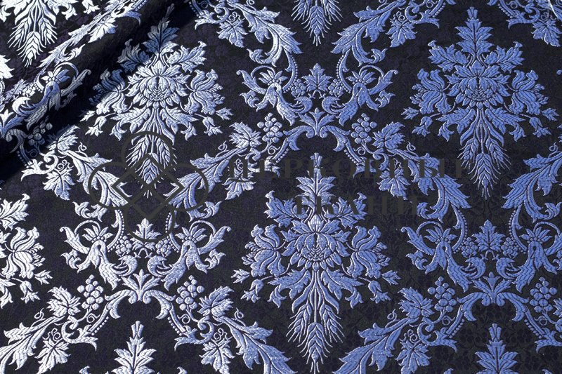 brocade-with-flowers-black-silver